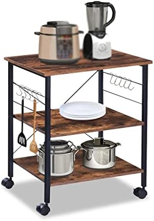 N/A 3 нивоа кујна за складирање Дома кујна мултифункционална количка за складирање