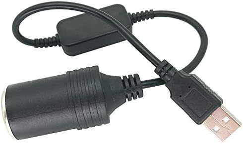 Ayecehi USB машко до 12V автомобил, полесен приклучок, женски засилен кабелски инвертер конвертор за автомобили Цигари за цигари