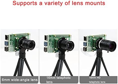 Treedix HD камера кутија акрилна дисипација на топлина Трипод камера модул леќи за Raspberry PI 3B/3B+/4B