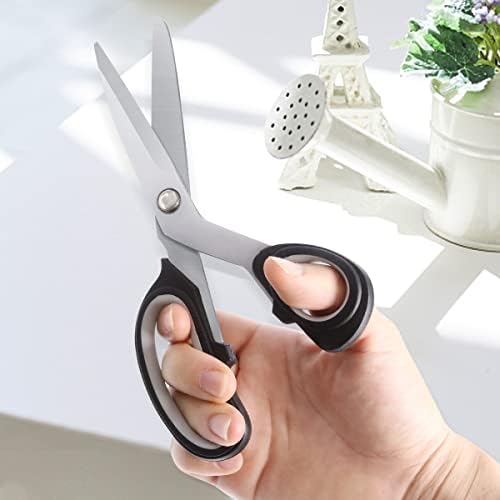Повеќенаменски ножици за домаќинства сет од 3, ножици на тешки должнички ножици за канцелариска кујна Ултра остри ножици за домаќинство од