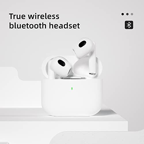 Алокечек Вистински Безжични Слушалки, Аи Пупки 3 Bluetooth 5.2 Со Кутија За Полнење, 33ft Пренос Растојание Стерео Слушалки, 5 Часа Репродукција
