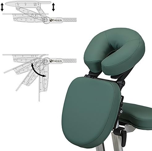 Преносен стол за масажа на силнолит Ерго Про II - ултра силен, лесен, преклопен стол за масажа на бањата со тркала и куќиште за