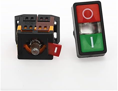 DJDLFA AS-22N 25N Start-Stop Double Pushbuttons Switch со LED светилка