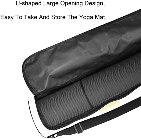 Лаијухуа Јога Мат торба, двојни патенти за јога теретана за жени и мажи - мазни патенти, големи отвори и прилагодливи ленти