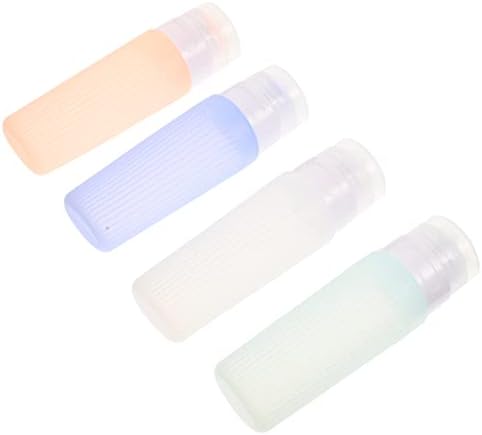 Исценети контејнери за патувања силиконски шишиња за патувања поставени 4 парчиња празно полнење на лосион за полнење на лосион за преполн шампон контејнери мали ?