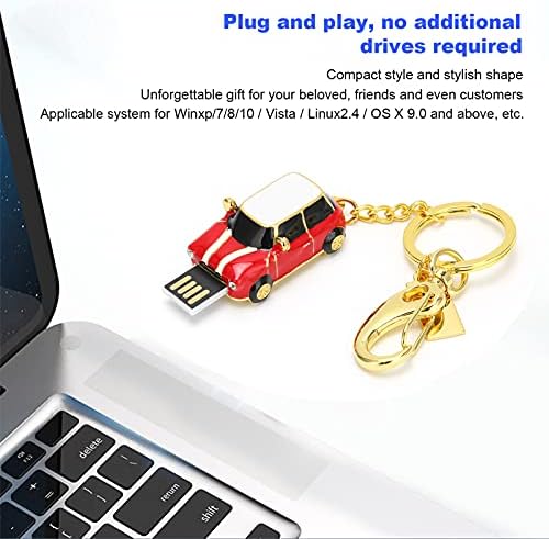USB флеш -уред за автомобил, 4 GB капацитет U диск за резервни датотеки видеа за компјутерски лаптоп компјутери таблет за WinXP/7/8/10/VISTA
