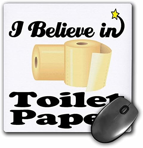3dRose 8 X 8 X 0.25 Верувам Во Тоалетна Хартија Глувчето Рампа