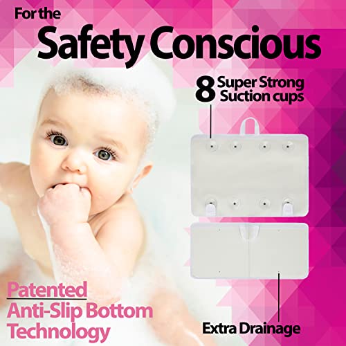 Supa ant Baby Bath Kneeler и Подлога за одмор на лактот - Единствениот овластен клекнат на када и лактот сет со вграден организатор на 5 џебови - подлога за колена за бања за капе