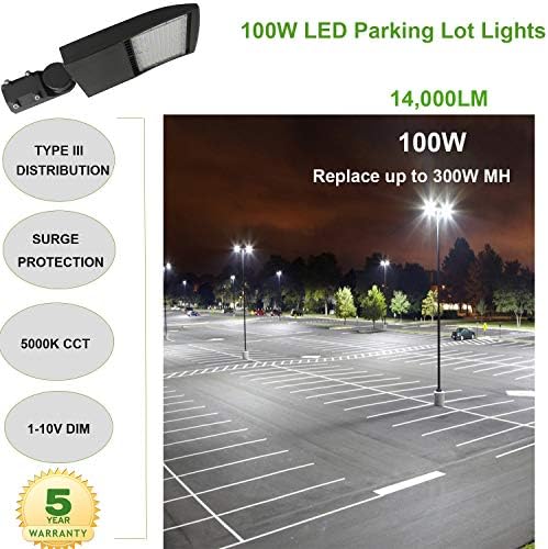 LED Паркинг Светло 100w, Заштита Од Пренапони Вградени Led Светла За Полови За Чевли, 5000k Дневна Светлина, Светло ЗА Поплави