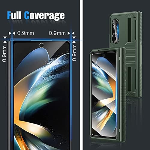 AACL [3 Пакет Galaxy Z Пати 4 Заштитник На Екранот Калено Стакло [Само Предниот Екран]+ [2 Пакет] Заштитник На Објективот На Камерата За Samsung