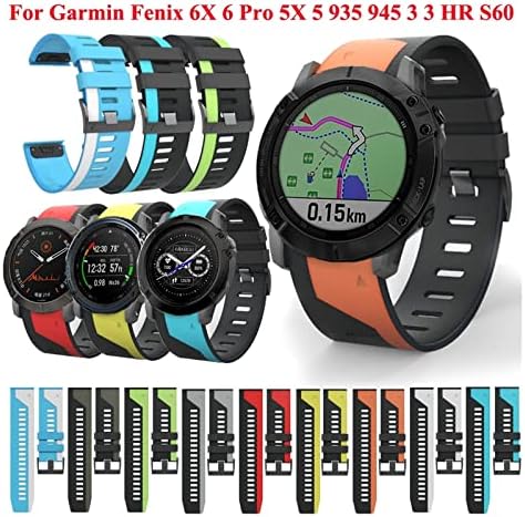 AHGDDA 26 22mm Ремен За Часовник За Брзо Ослободување За Garmin Fenix 6X 6 Pro Watch Easyfit Ремен За Рачен Зглоб ЗА Garmin Fenix 5x 5