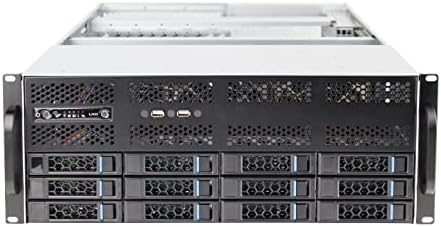 G465 - 12 Фиока ШАСИЈА 4u топла заменлива СЕРВЕР 6GB/sas backplane Со Моќ Одбор за Мултимедијална Картичка Ultramicro 386x330 Голема Матична Плоча Е-ATX Празна Шасија