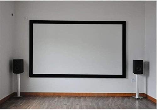 Екрани за проекција, екранот на отворено проектор со мек преклопување 16: 9 HD 84 100 120 инчи проектор екран со влакна од платно
