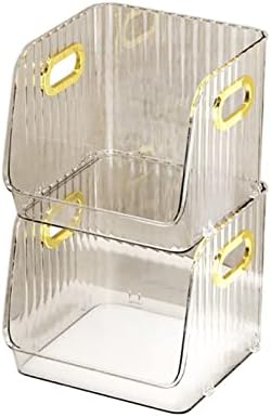 Решетката за складирање на туширање Haidinb двојно слој модерна светлина луксузна шминка решетка за бања countertop за складирање кутија за