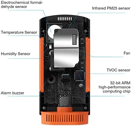 Хнкдд Пренослив Формалдехид Метар Дигитален Сензор За Влажност Тестер За Квалитет На Воздухот Детектор За Монитор Загадување Метар