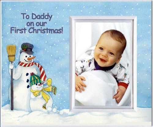 Подарок за рамка за 1 -ви Божиќна слика на бебето