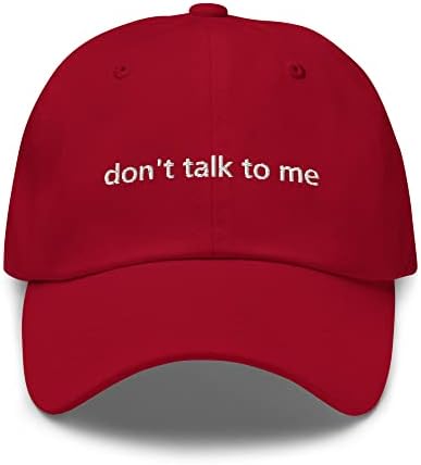 Опремени капи за мажи жени тато капи - унисекс памук бејзбол капа со не зборувај со мене минималистички