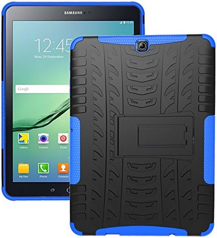 Case Galaxy Tab S2 9.7, ymh целото тело [тешка должност] и [доказ за шок] заштитен силиконски случај со Kickstand за Samsung Galaxy Tab S2 9.7