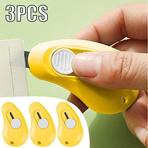 BSXGSE алатка во форма на јајце во форма на преносен преносен мини за завиткување на коверти, секач за букви со дупки за приврзоци 3 пакети занаети за деца на возраст од