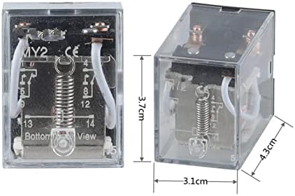 NYCR MY2NJ реле калем генерален DPDT микро мини прекинувач за електромагнетно реле без приклучок за приклучок AC 110V 220V DC 12V 24V