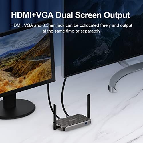 Хагибис безжичен HDMI предавател и приемник, безжичен HDMI Extender комплети и безжичен дисплеј Донгл, приклучок и играјте HDMI адаптер