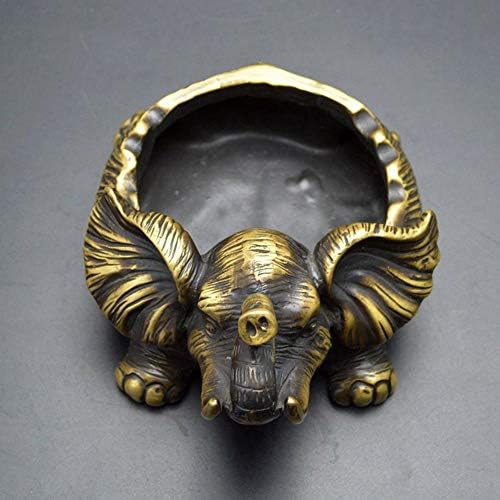 Yang1mn.ornaments Антички чист бакар слон од пепел декорација месинг пепел домашна дневна соба канцеларија креативна декорација