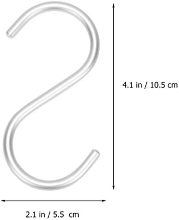 ДОИТУЛ 5 парчиња Тешки Куки Во Форма На Буквата С Куки Од Алуминиумска Легура Закачени Куки Закачалки За Складирање Облека За Куки