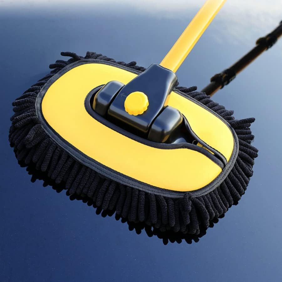 Четка за чистење на автомобили 15 ° свиткање на четка за миење автомобили Телескоп за чистење на долга рачка чистење на метро -метла
