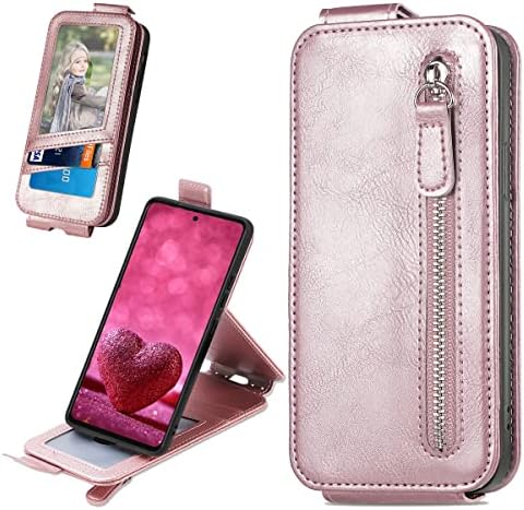 Ccsmall Tipper Паричник Случај За Samsung Galaxy S22 5G, Стп Кожа [Држач За Картички Слот Чанта] Со Прилагодливи Kickstand Флип Телефон