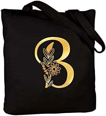 Caraknots Почетна торба за тота за жени персонализирани подароци за наставници за Божиќ k m b монограмирана торба за тота за мајка пријатели сестра