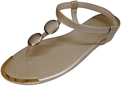 Аокасии Сандали за жени широка ширина, рамни сандали случајни пеперутки отворени пети платформати потпетици удобни сандали чевли