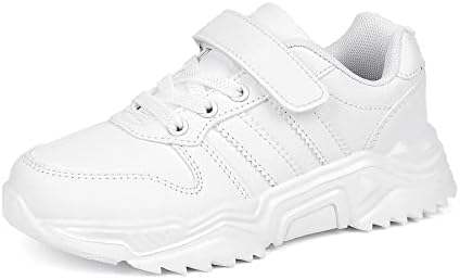 DVTENI UNISEX-дете бели момчиња девојчиња чевли Антискидни тениски патики на отворено обични деца чевли што трчаат чевли