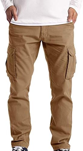Панталони за карго работа носат панталони работа панталони 6 целосни машки карго карго џеб машки панталони машки слаби товарни панталони- панталони