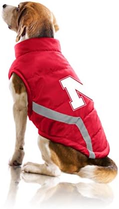 Littlearth unisex-adult ncaa nebraska kornhuskers Pet Puffer Vest, Team Color, Teacup