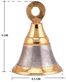 Месинг Заврши Традиционално Ѕвоно За Поја Соба Домашен Декор и Храм -12 Од Индиски Колекционерски