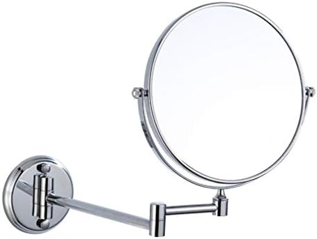 Makeup Vanity Mirror, единечен страничен wallид монтиран за убавина огледало 3x Огледало за бања 360 ° вртење на козметичко огледало,