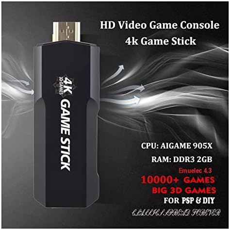 Mollal 4K Game Console Gaming Stick GD10 Console 256G Portable 60000 Gaming Dual Controller 40 Emulator TV конзола Ретро видео игра