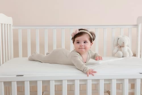 Твинор бебешки нозе пижами со белезници, мека бамбус вискоза едно парче ромпер за новороденче новороденче