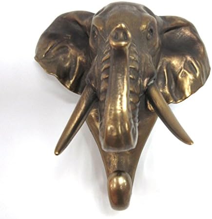 Пацифик подарок за подароци диво животински глава единечна wallидна кука закачалка форма на животни рустикална бронзена декоративна