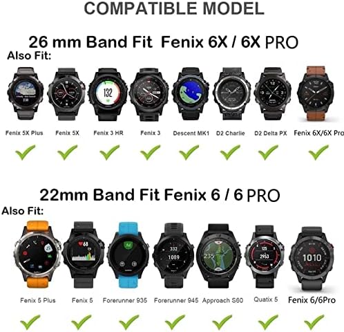 Wscebck ЗА Garmin Феникс 7S 6S 5S Watchband 20mm Нараквица За Феникс 6s Pro 5s Плус розово злато брава Силиконски 22mm 26mm