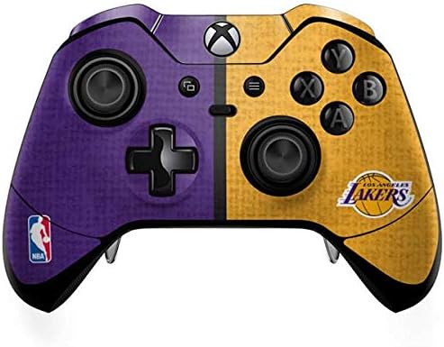 Decal Decal Gaming Chage компатибилен со Xbox One Elite Controller - Официјално лиценциран НБА Лос Анџелес Лејкерс платно дизајн