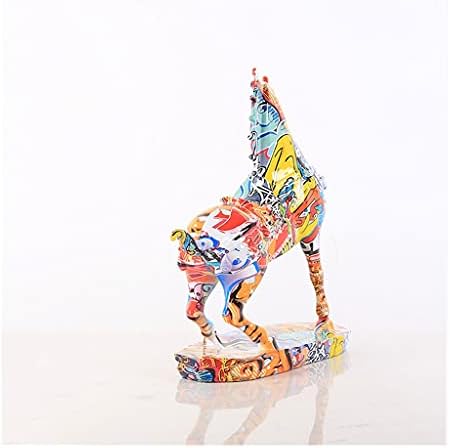Статуа на скулптури Колекционерски фигурини модерна креативна светлина луксузна боја коњска десктоп декорација коњ до успех дневна
