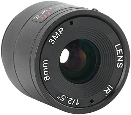 8мм фокална должина на фотоапаратот леќи 3MP со висок дефиниција широк агол на полето CC-TV