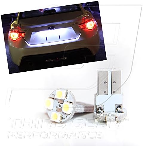 TGP T10 White 4 LED SMD регистарски таблички клинови светилки пар 2000-2001 компатибилен со Isuzu Vehicross