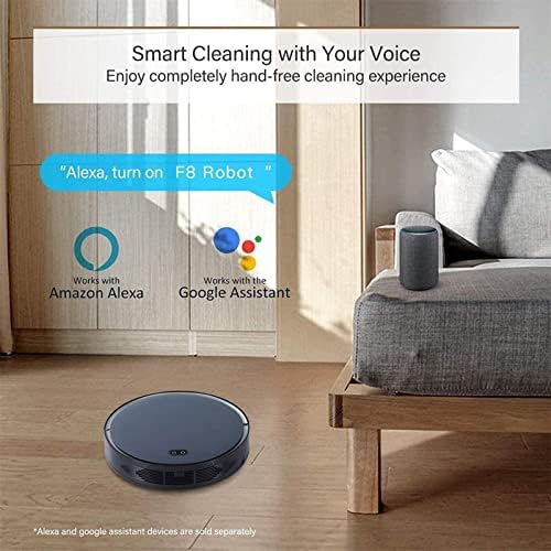 Goepp Robot Mop Robot Robot Vacuum Cleans Влажна сув паметен дом далечински управувач Паметен автоматски рехарг отстранување на прашина сив