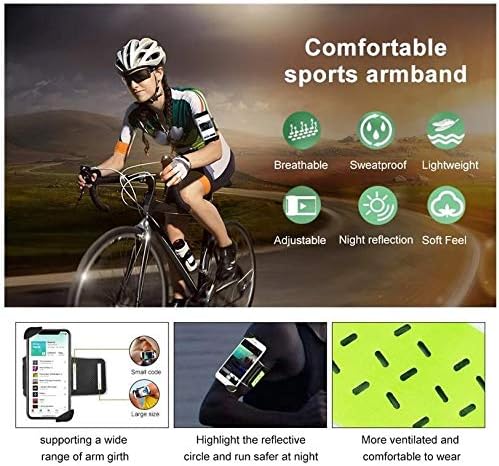 HTC One Holder, BoxWave® [FlexSport Armband] Прилагодлива амбалажа за тренинг и трчање за HTC One - Stark Green