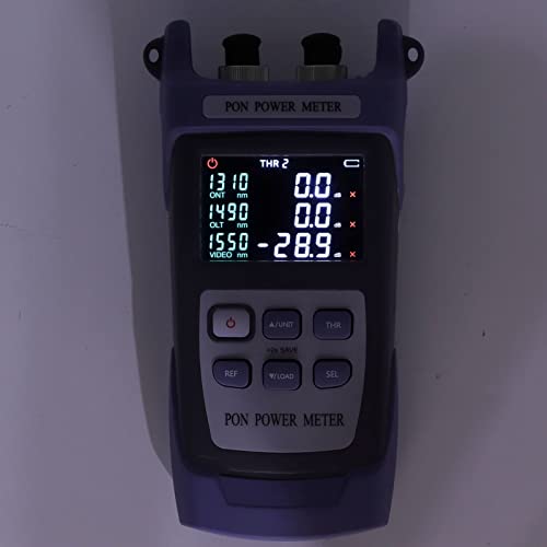 LCD Оптички мерач на моќност рачен тестер за оптички влакна за напојување FC SC Адаптер за интерфејс 1310NM 1490NM 1550NM бранова должина