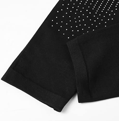 Облека женски лето девет поени жени панталони топло дупчење процес црни хеланки за жени задникот за лифт жени