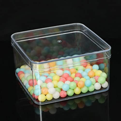 Неродеко 3 парчиња Јасни Акрилни Кутии за Складирање Со Капак, Пластични Кутии За Складирање Колачиња Контејнер За Бонбони Проѕирна Кутија За Пакување Закуски За Б