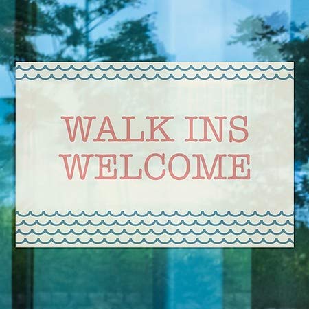 CGSignLab | Прошетка Инс Добредојдовте-Наутички Бран Прозорец Прицврстување | 18 x12
